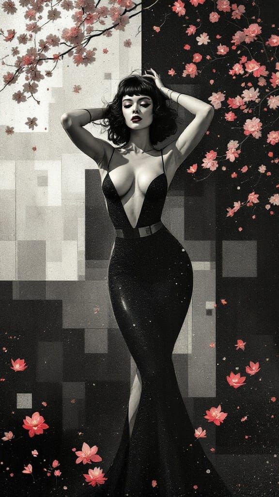 Fusion of Artistic Styles in a Dynamic Figure Study