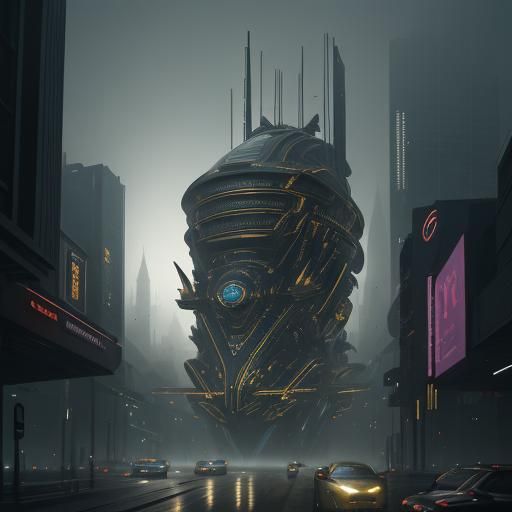 Futuristic Ben-Hur in Ornate Metallic Armor