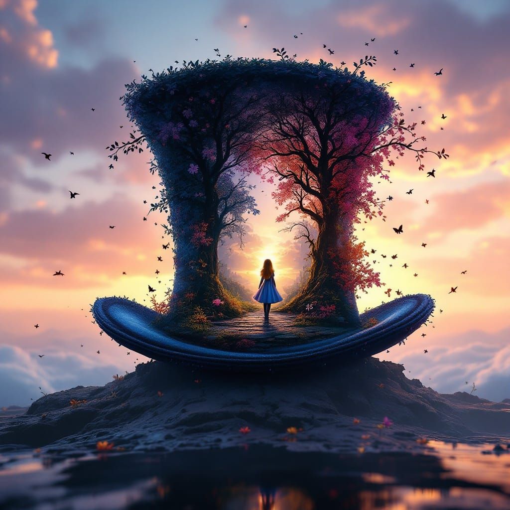 Whimsical Wonderland Revealed in Majestic Double Exposure