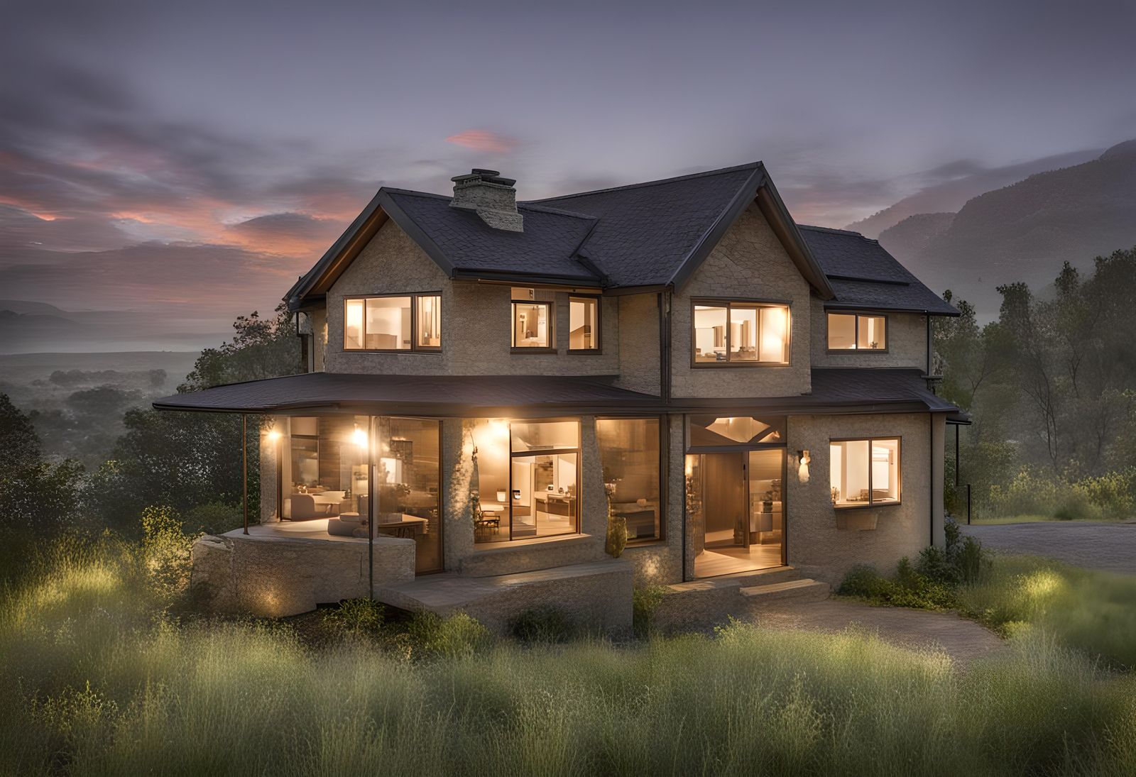 Simple Home Illustration from Sketch