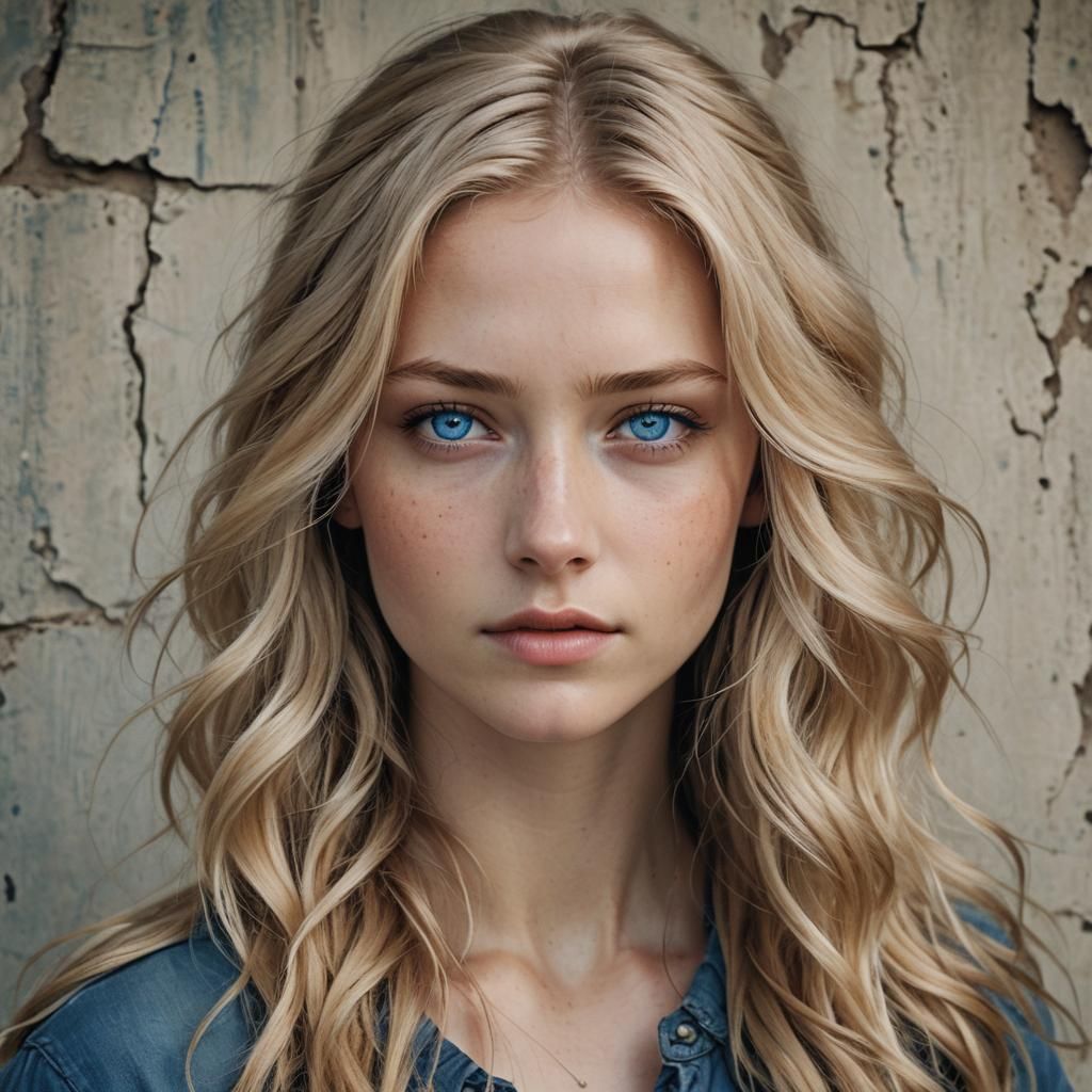 Dystopian Survivor: A Beautiful Blonde Woman