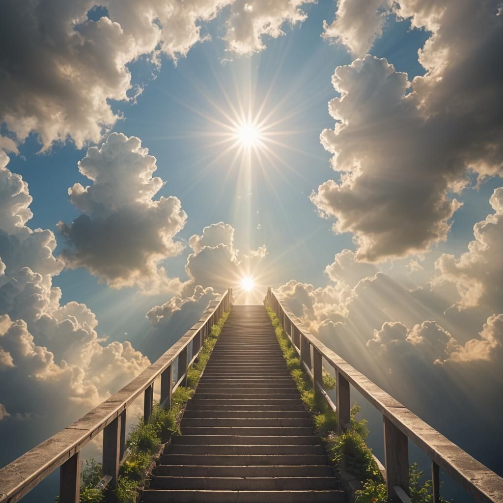 Stairway to Heaven in Divine Sunshine