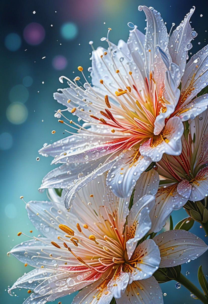 Hyperrealistic Floral Artwork in Vibrant HDR