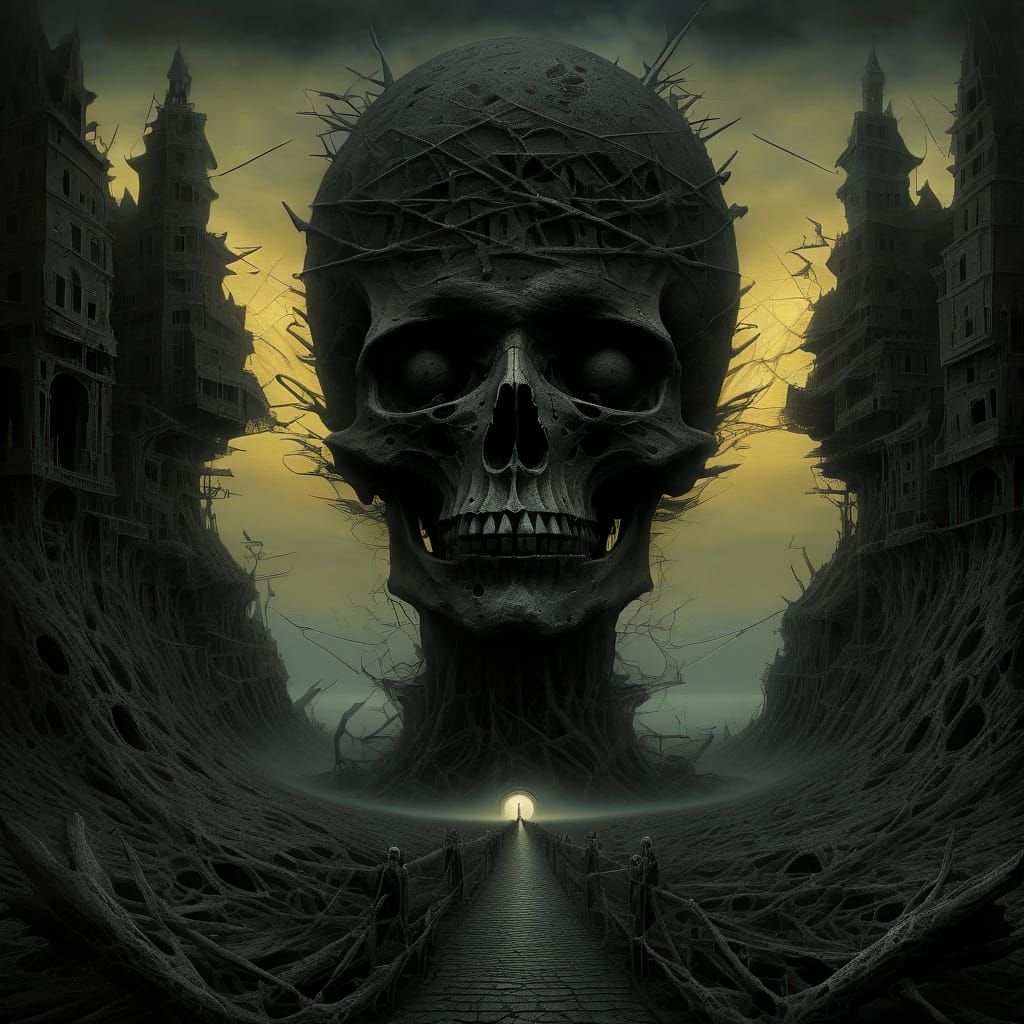 Surreal Chaos in a Dark Kingdom