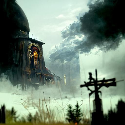 Post-Apocalyptic Orthodox Church: Sinister Landscape