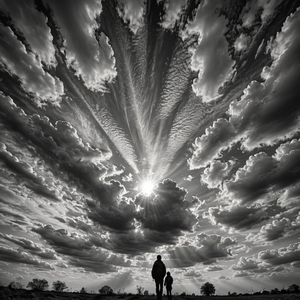 Atmospheric Skygazing in Hyperrealistic Style