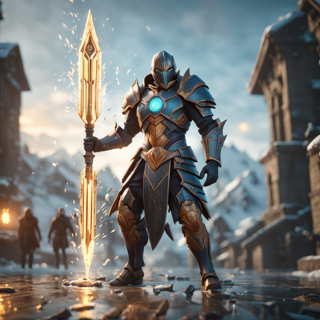 Time-Wound Assassin with Clockwork Halberd