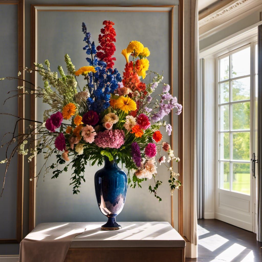 Classic Flower Arrangement with Sunlight