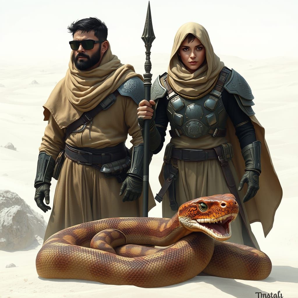 Desert Guardians in Stealth Armor, Middle Eastern Inspired, ...