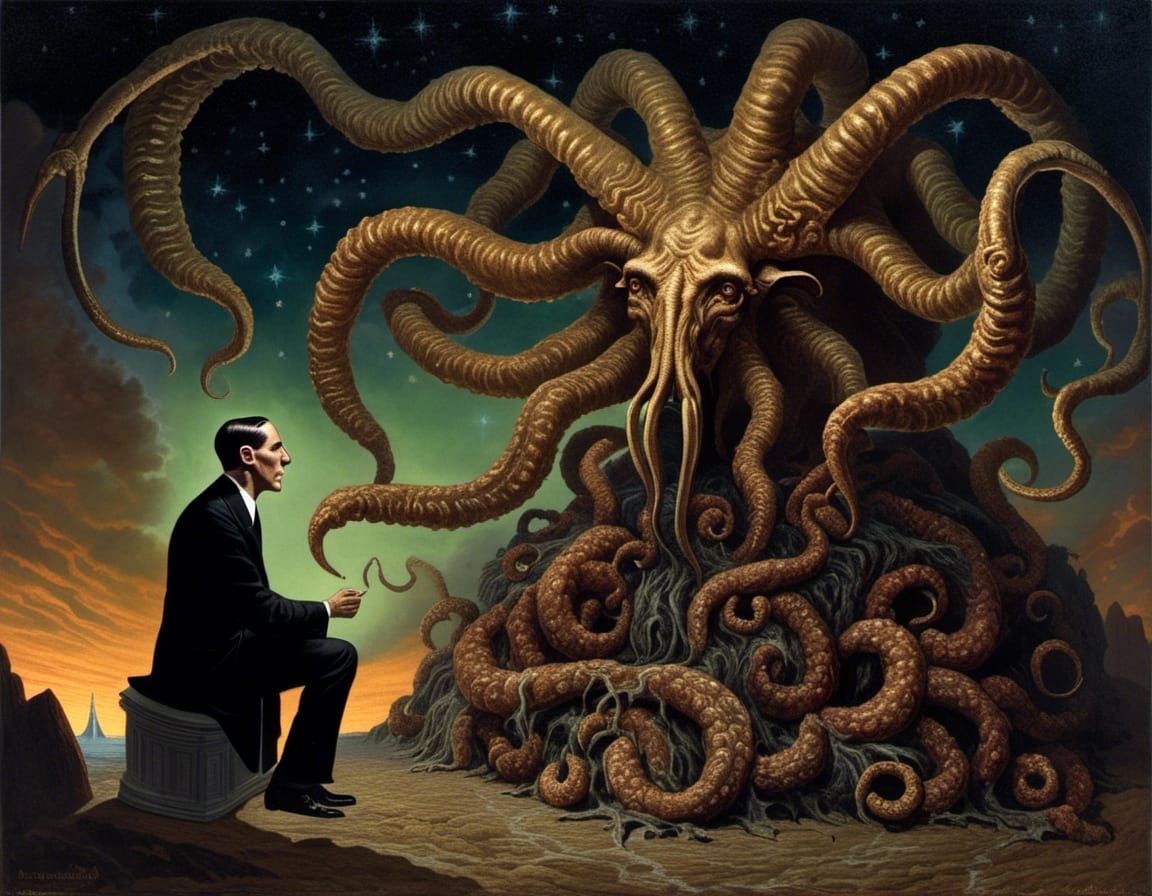 Lovecraft chatting with Shub-Niggurath