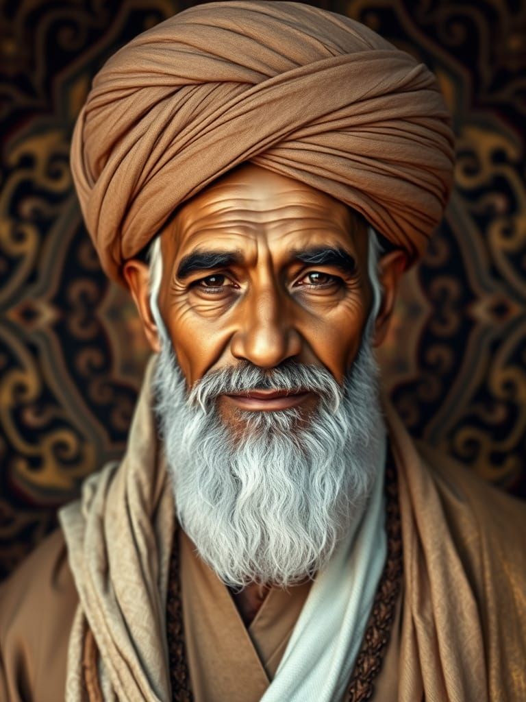 Respectful Elder Sheikh in Traditional Attire