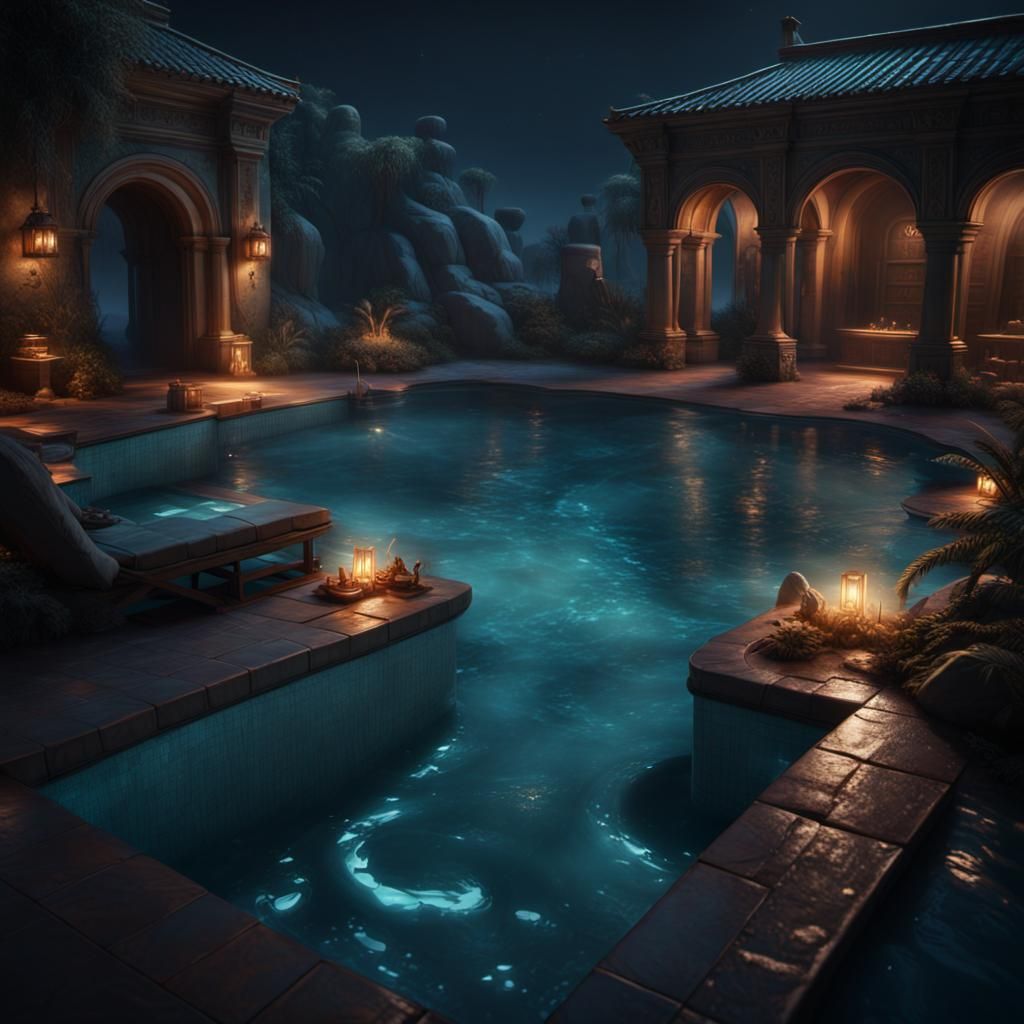 Sneaking Into the Pool at Night