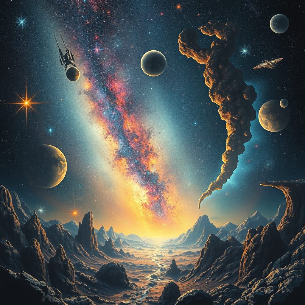 Surreal Cosmic Portal Transcends Space and Time