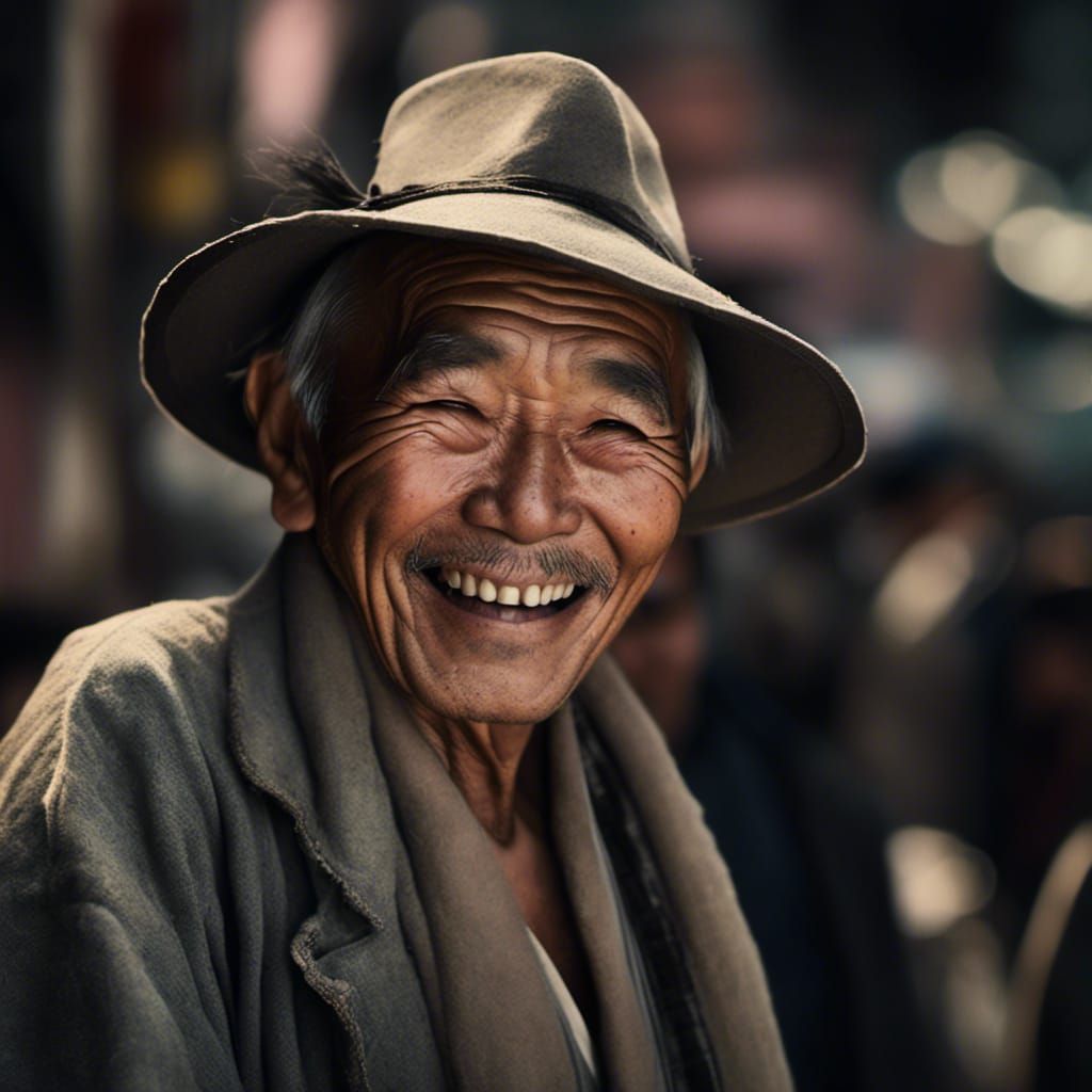 lora:Strong Expression
 portrait of a old japanese man