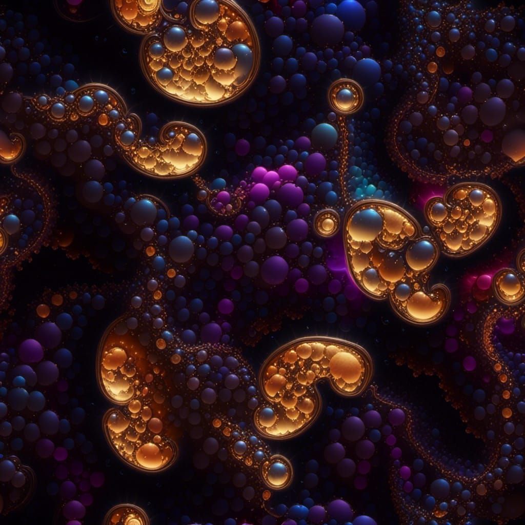 Abstract Fractal Melt Pattern