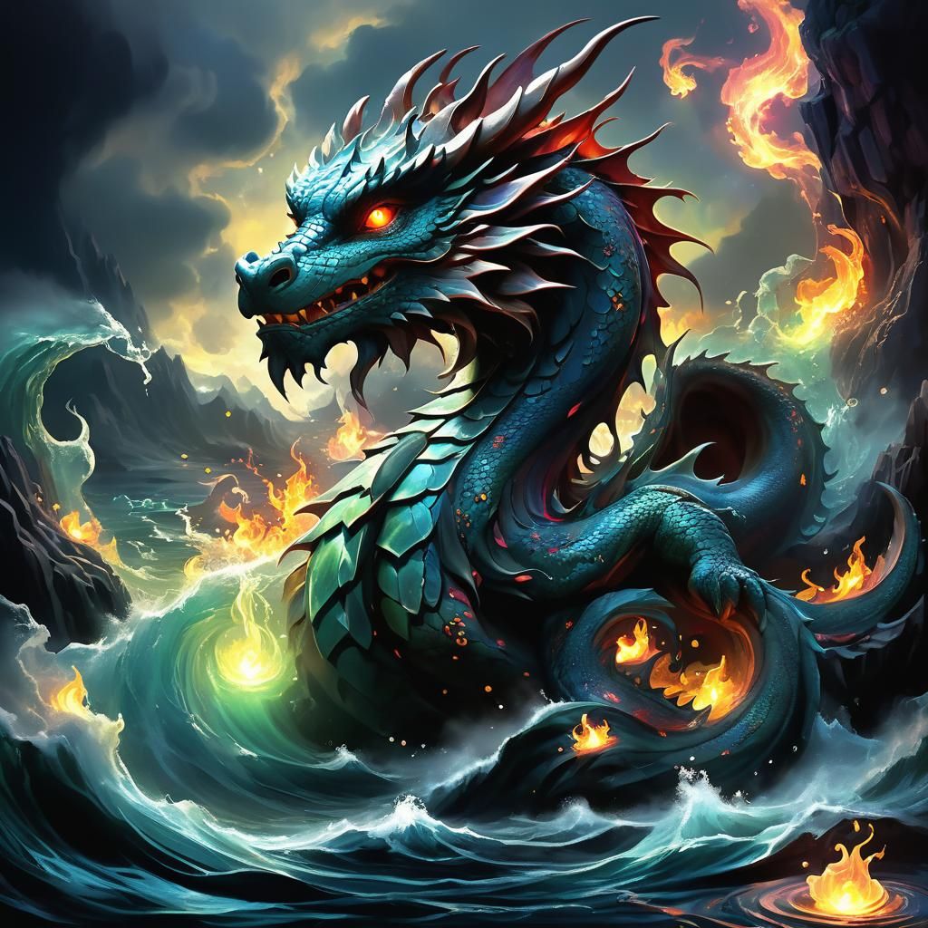 Enchanting Dragon Tears in Ethereal Indonesian Style