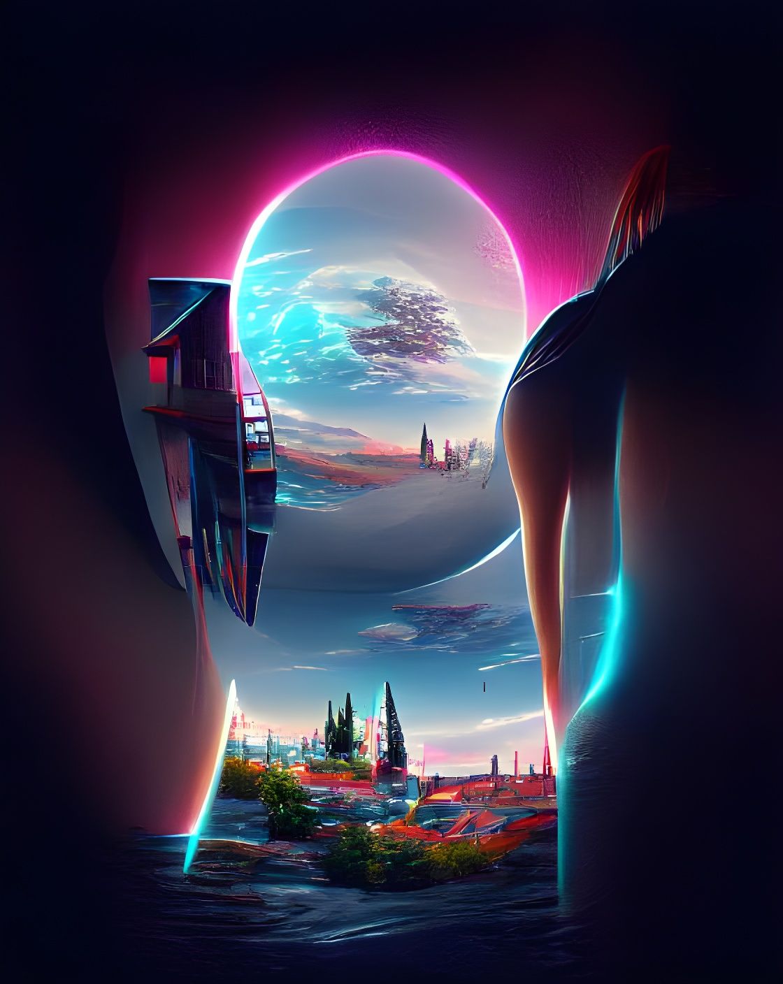 Entering the Metaverse: Sci-Fi Digital Artwork