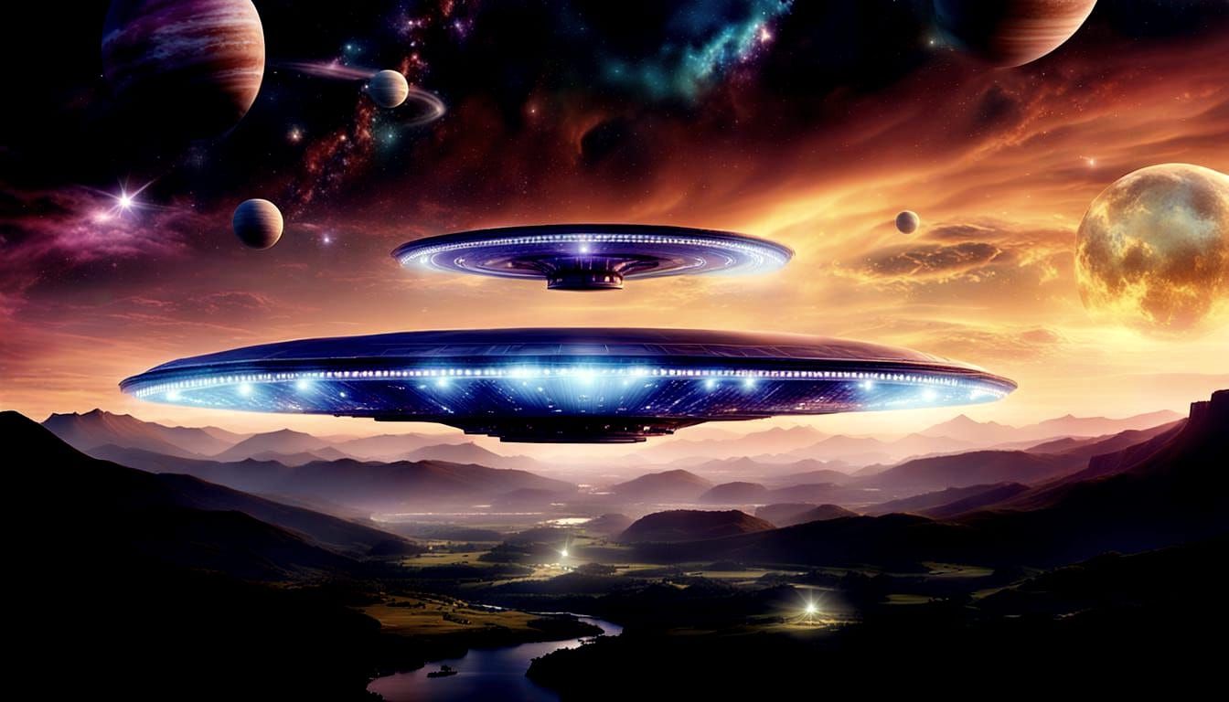 Galactic Federation UFO Sightings in Double Exposure