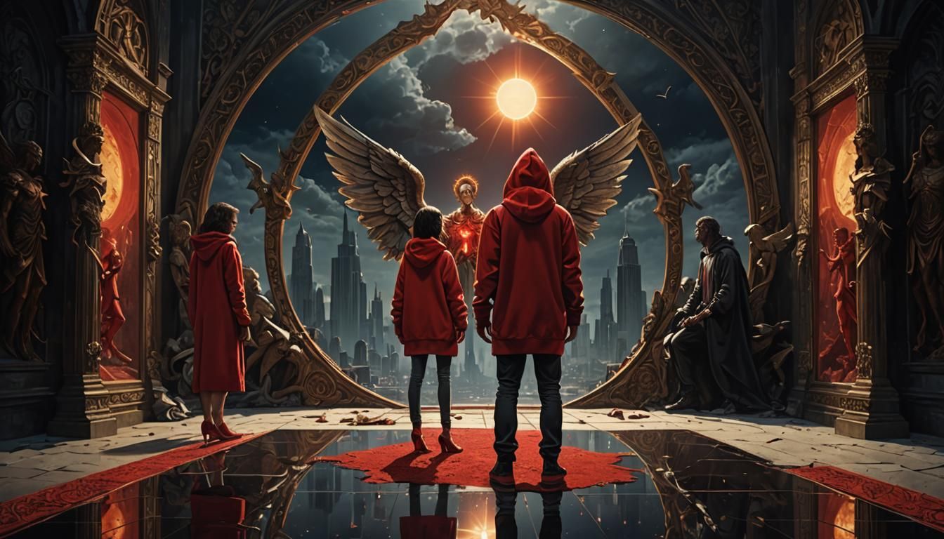 Angel, Devil, and Human in Reflected Duality