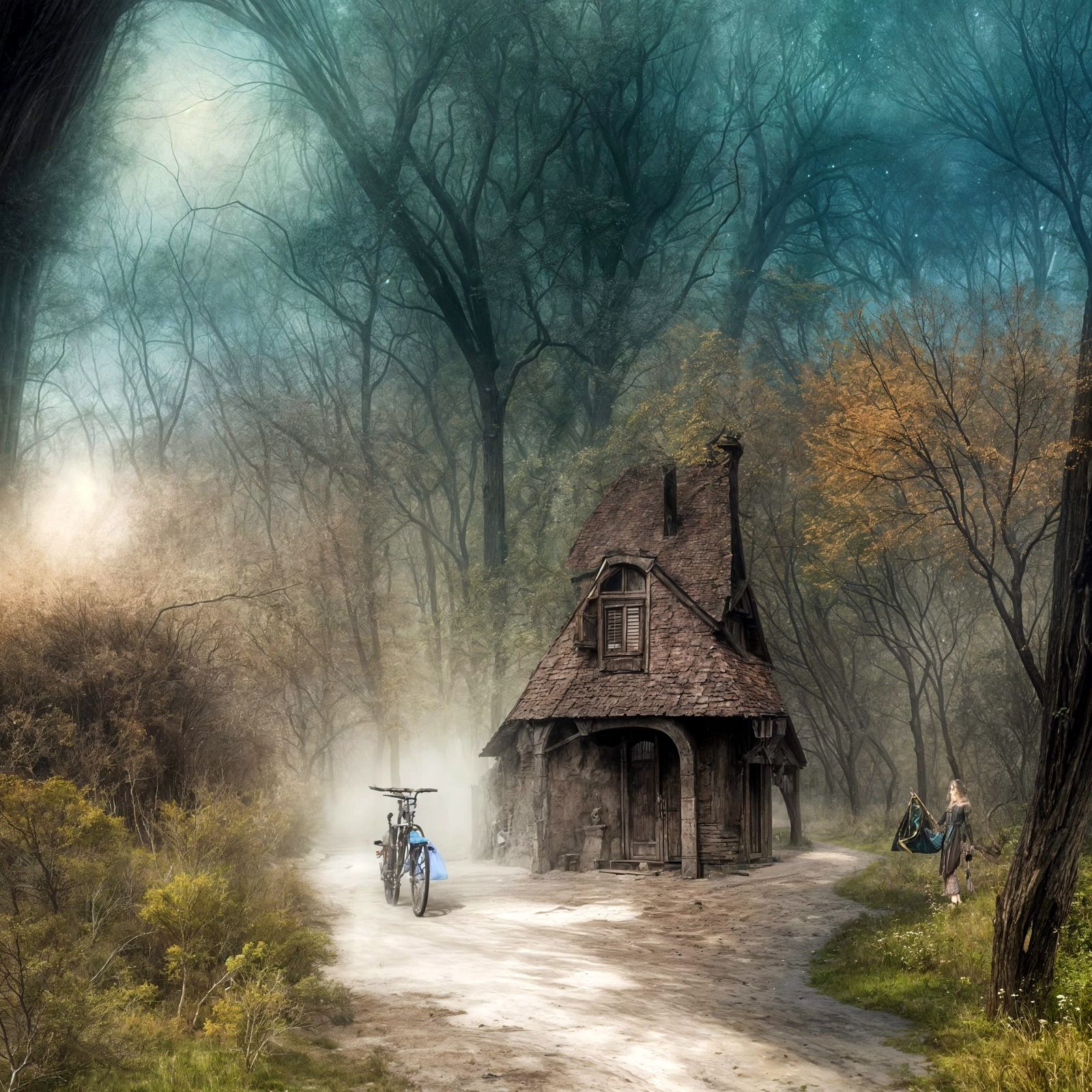 Magical Biological Forms with Surreal Prism Effects