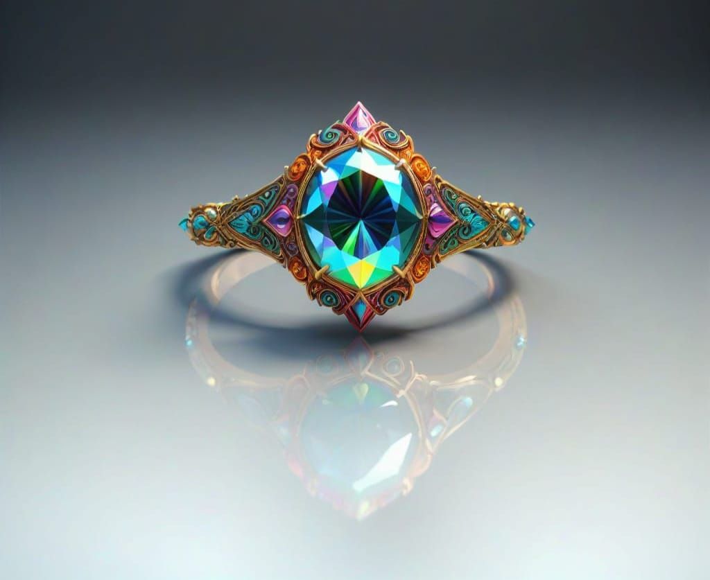 Vibrant Art Gallery in Hyperrealistic Detail