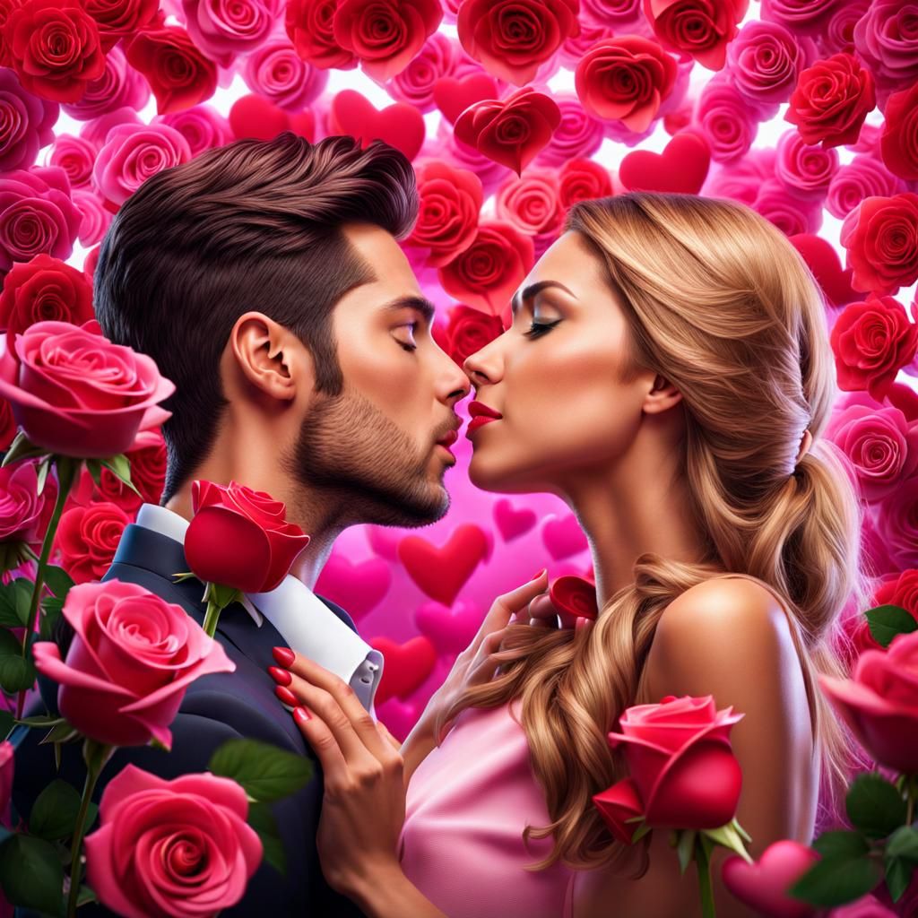 A 3D photo realistic full HD image of a beautiful gorgeous h...