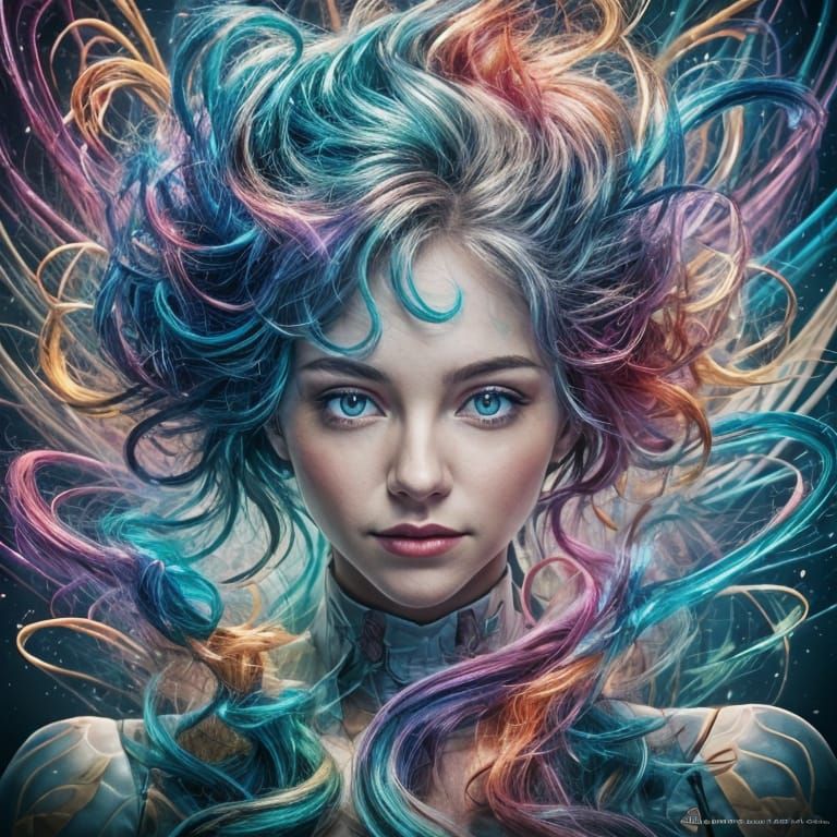 Ethereal Magic Scene in Dreamy Watercolor Style