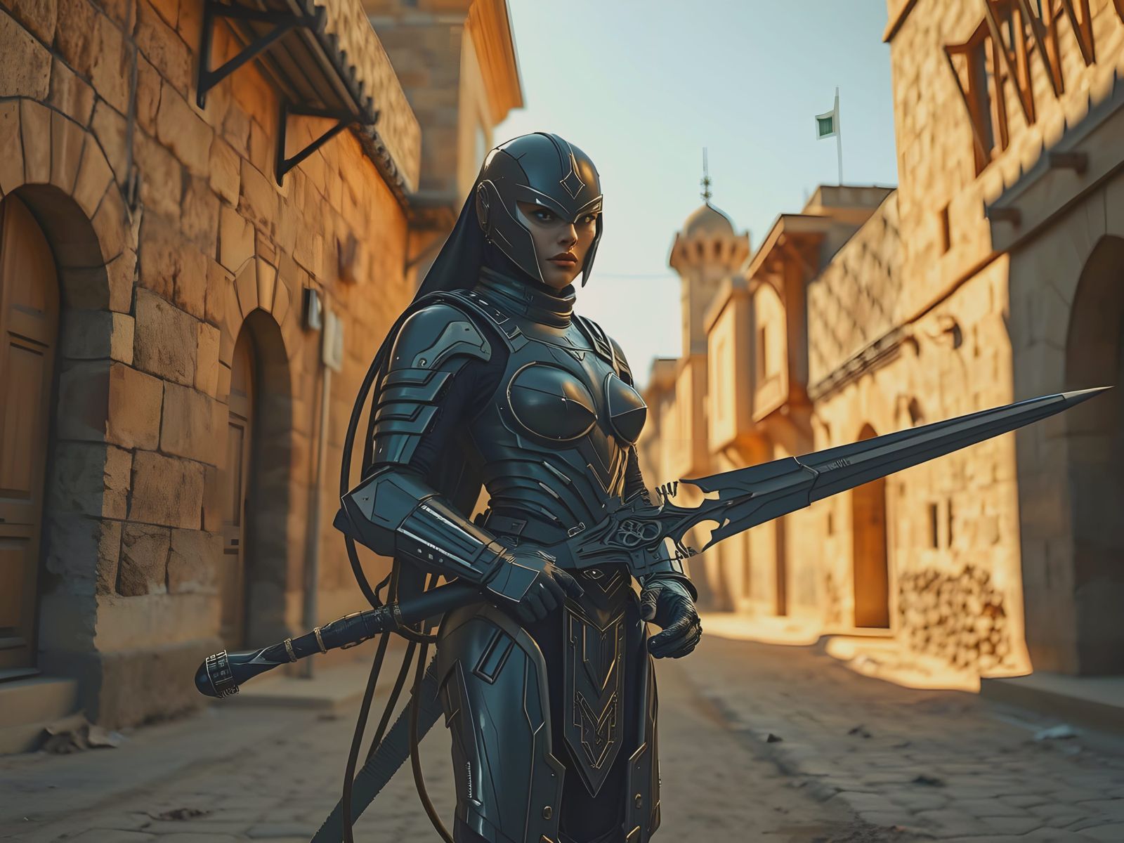 Cybernetic Warrior Time Travel to Crusades