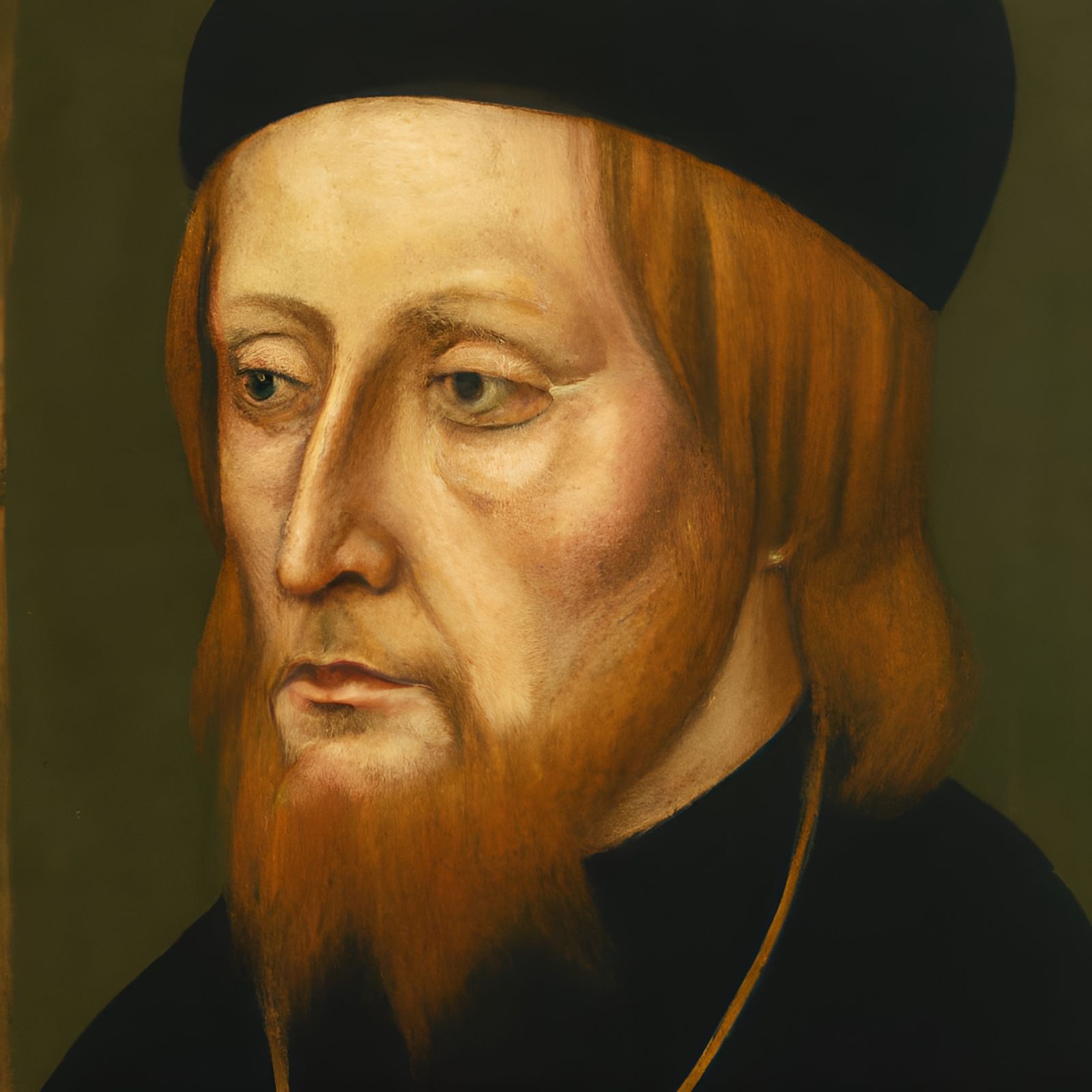 Renaissance Portrait in Holbein's Style