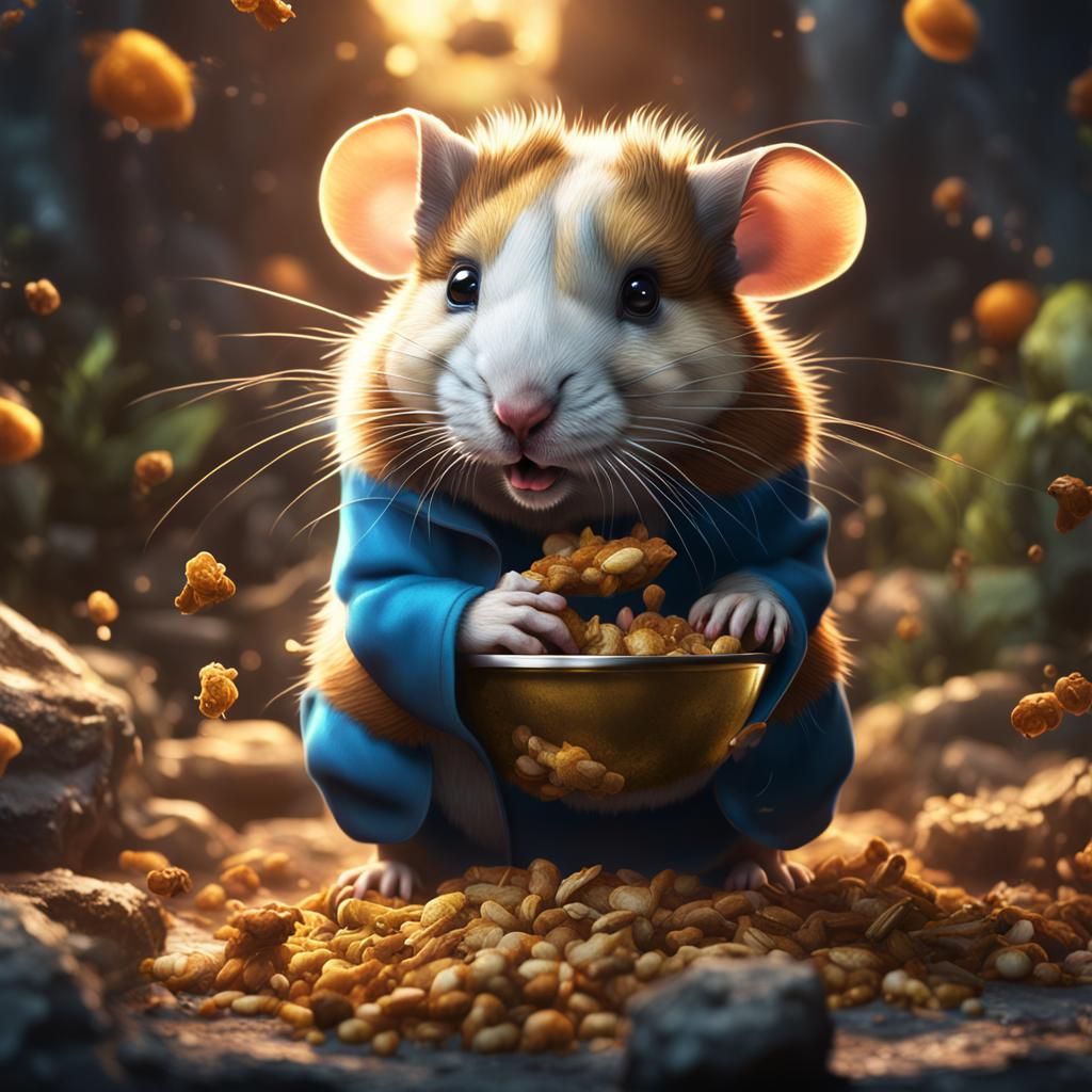 Hamster Cannibalism: Detailed Matte Painting