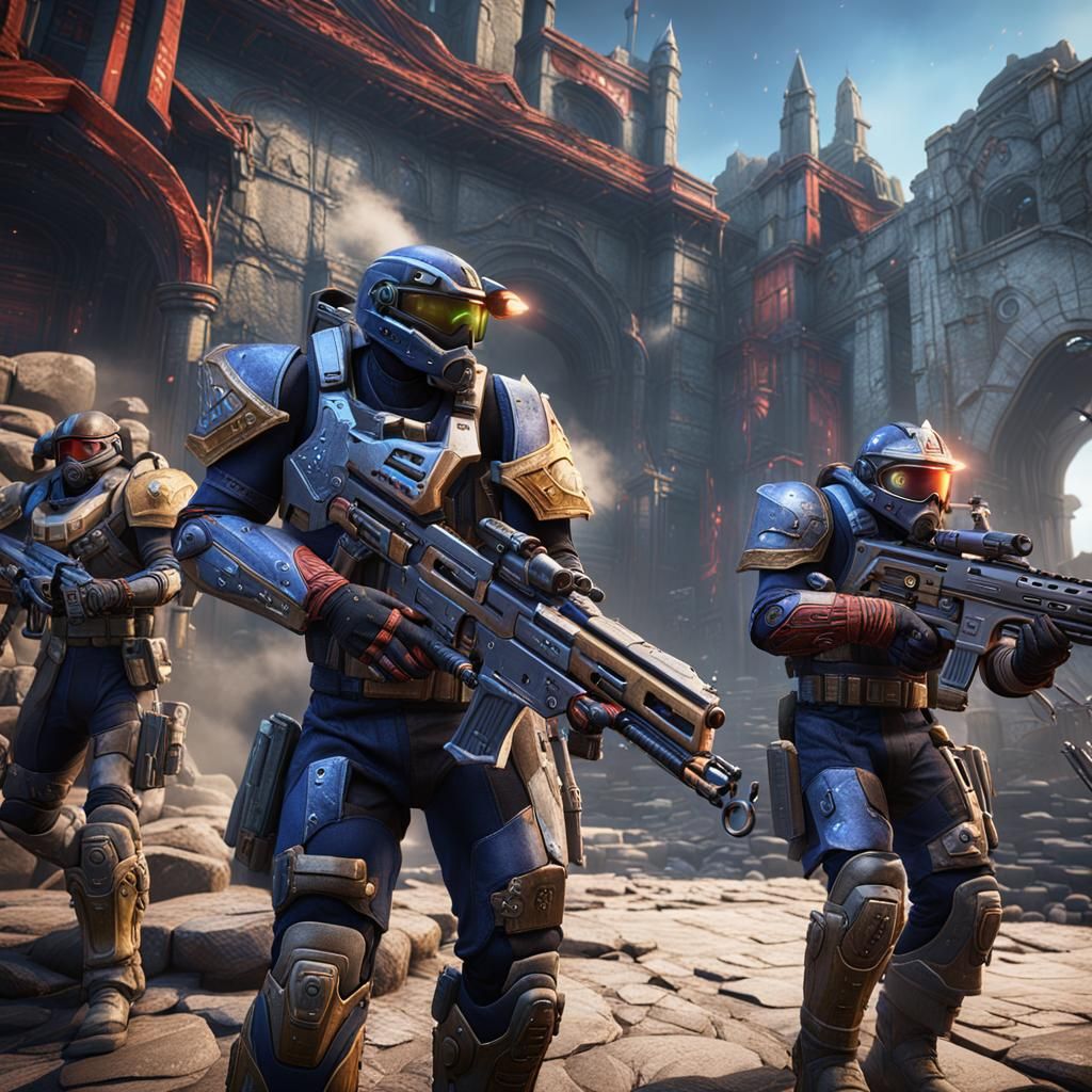 Unreal Tournament Contestants Battle with Pulse Rifles