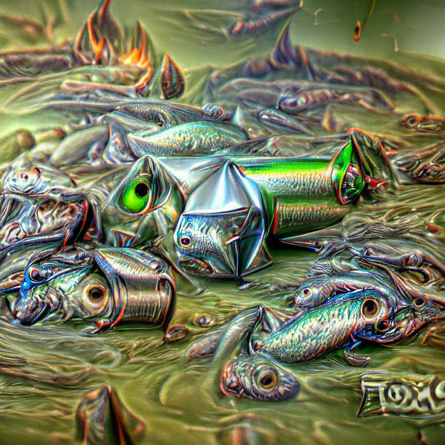 Toxic Mercury Fish in 8K 3D HDR Render