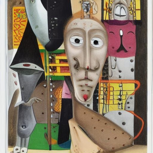 The moustache started as a joke.