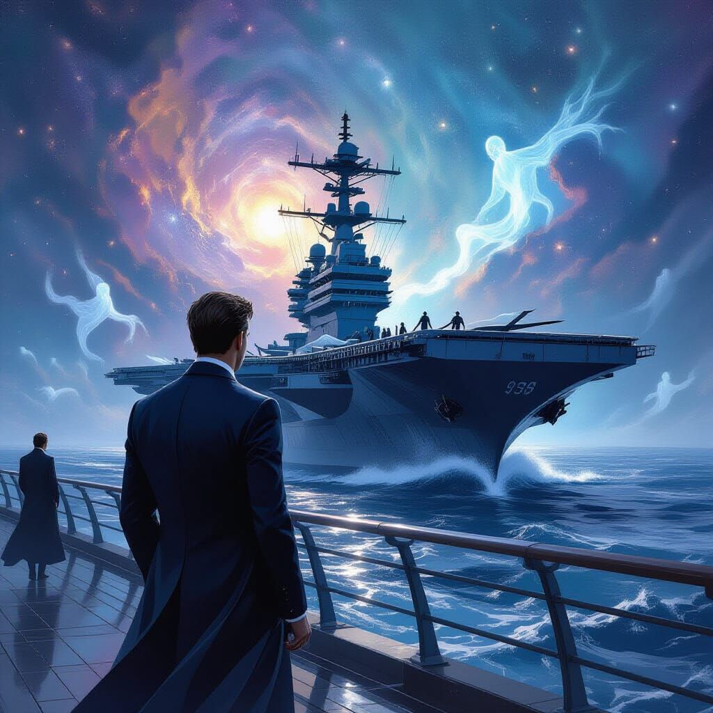 Gentleman on Spectral Carrier in Nebula