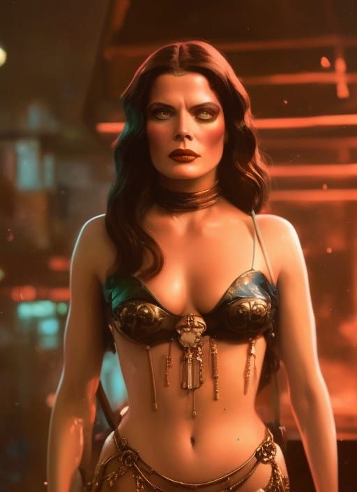 Katharine Hepburn Portrait in Hyperdetailed Fantasy Art