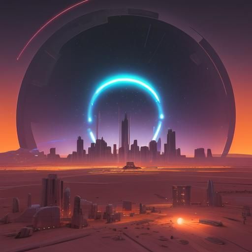 Marsport: Ley Lines and Art Deco Cityscape