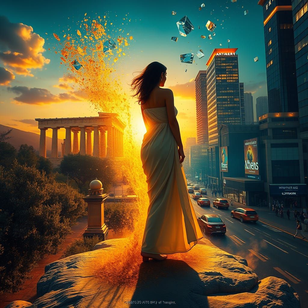 Woman at the Threshold of Two Eras