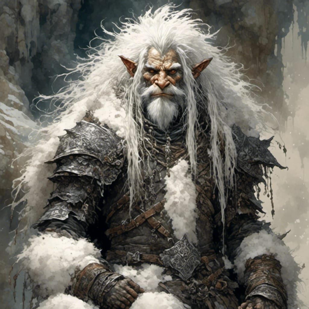 White Fur Troll in Leather Armor