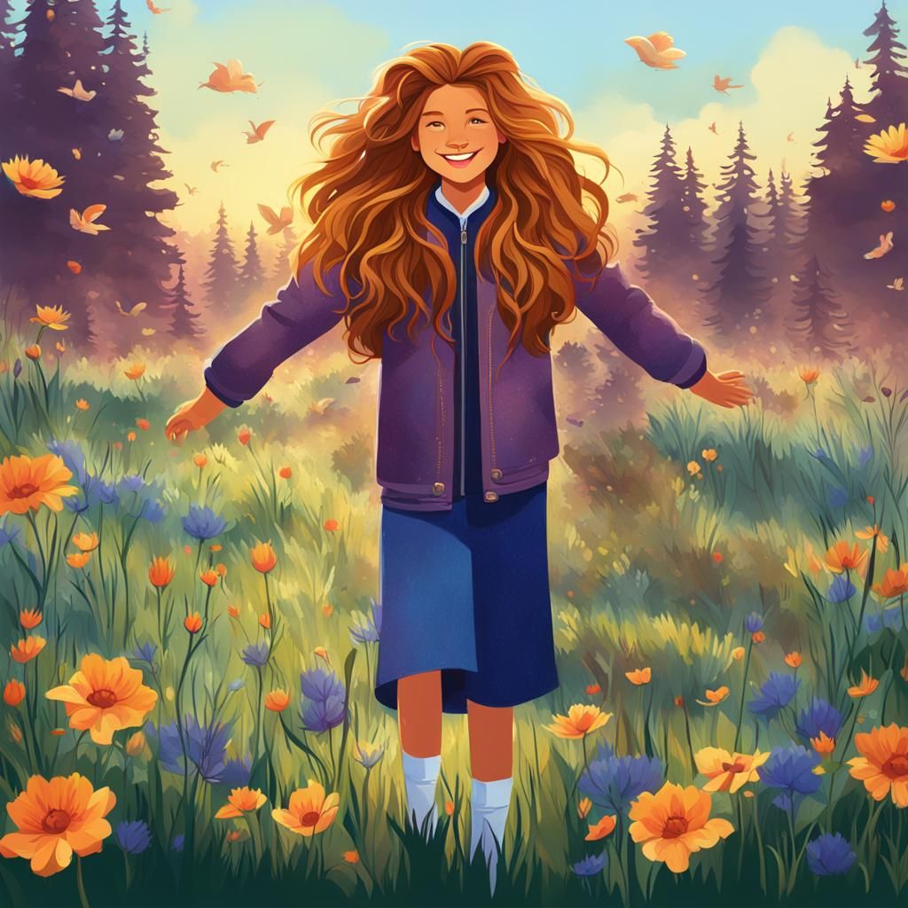 Girl with Lion: Strength in Gentleness, 8K