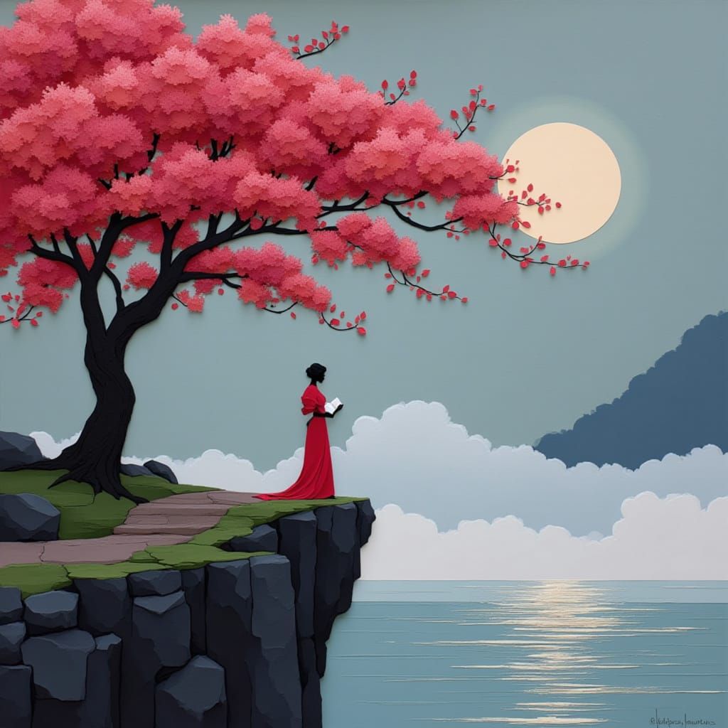 Intricate Kirigami Paper Sculpture with Quilling