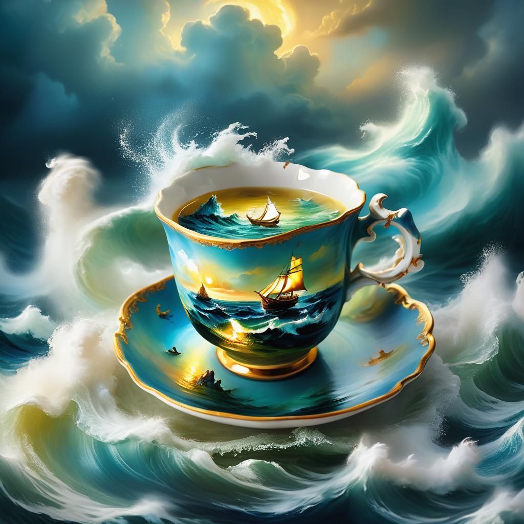 Turbulent Seas in Teacup: A Baroque Fantasy