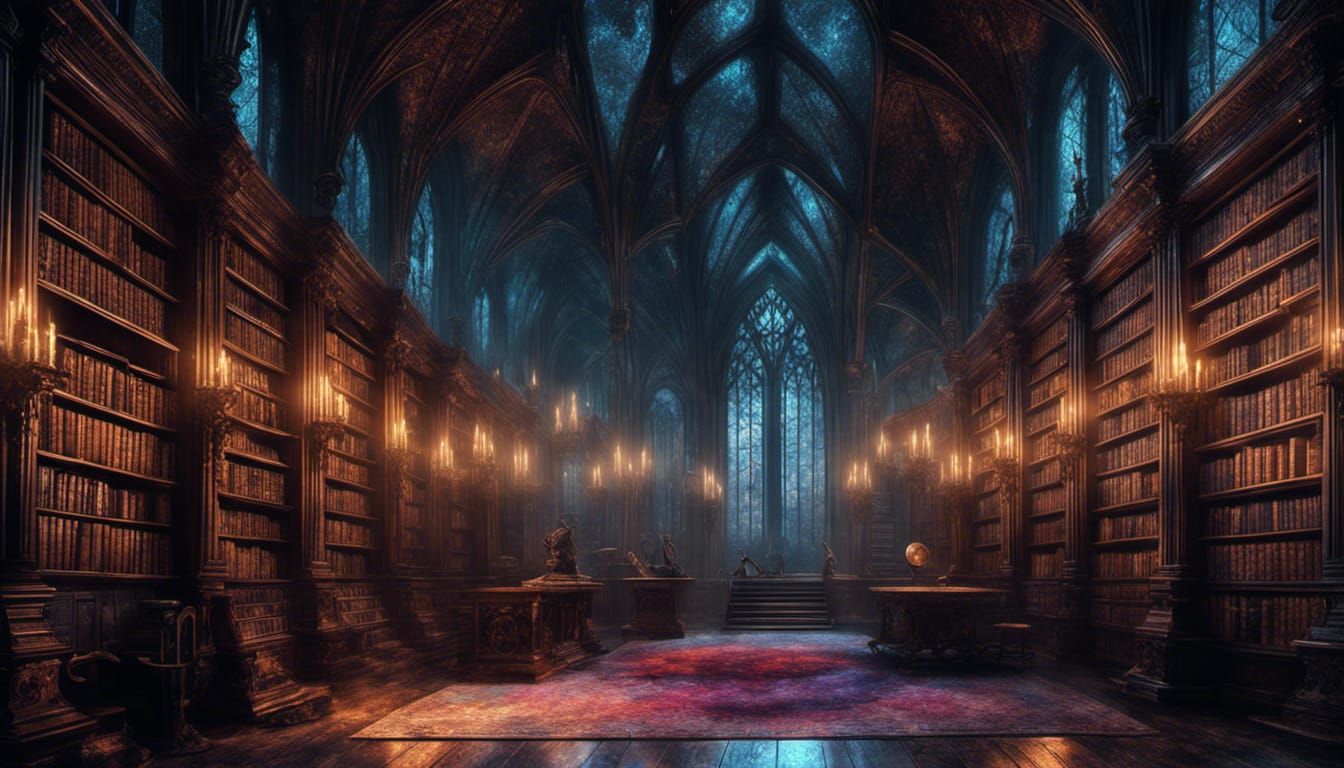 Gothic Interior Library.