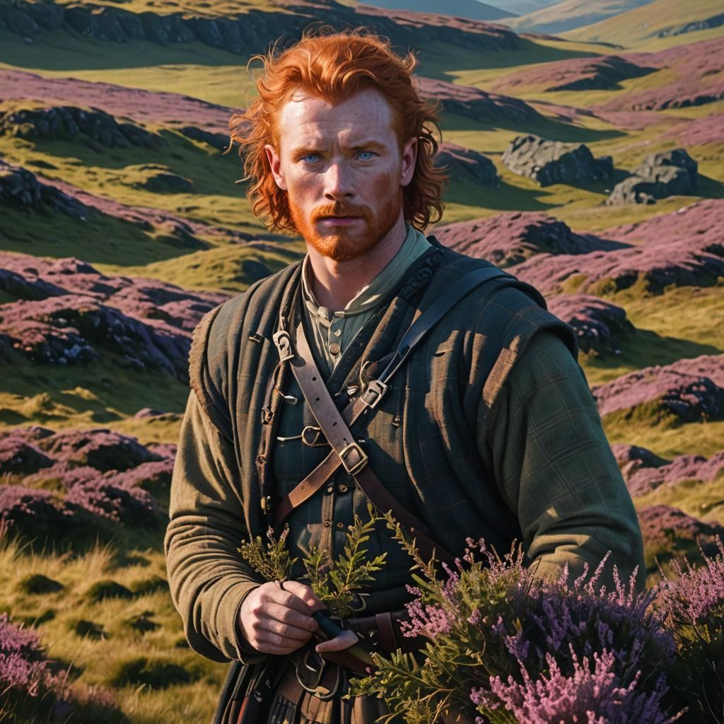 Handsome Highlander Portrait on Celtic Moors