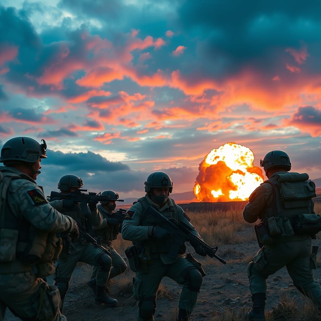 Soldiers Defend Base in Fiery Last Stand