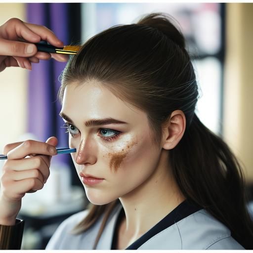 Keira Swan from Fables Comics Doing Makeup