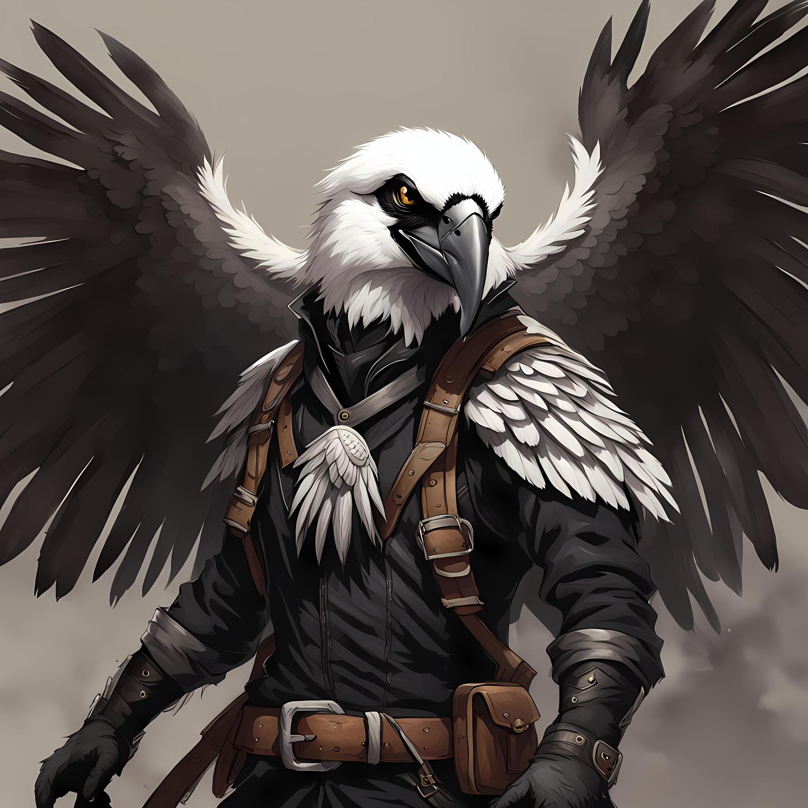 Aarakocra Ranger/Rogue Portrait in D&D Style