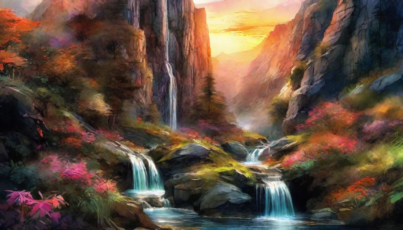 Mountain Path Painting