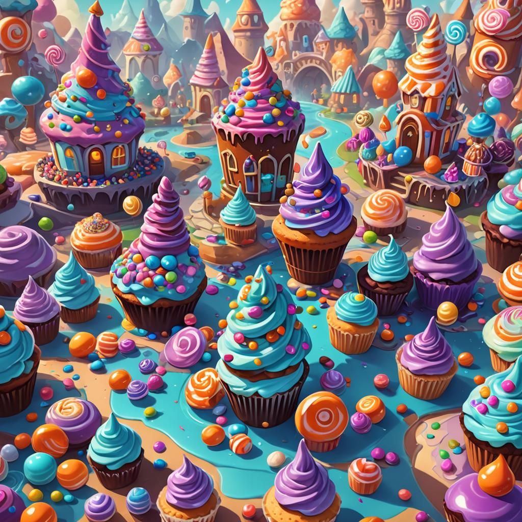 Candy Crush Characters in Fantastical Sweet Land
