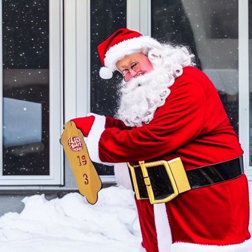 Santa Claus on Strike for More Cookies