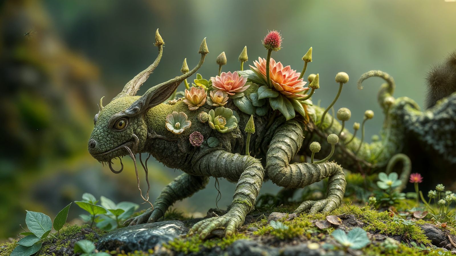 Fantasy Creature: A Magical Plant-Animal Hybrid